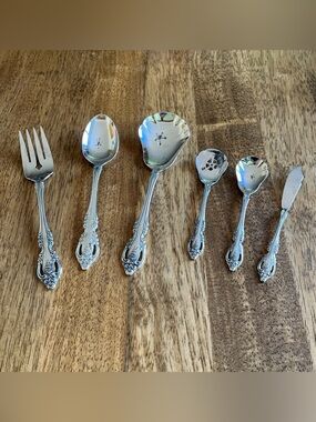 Oneida Community Stainless Steel in Brahms pattern 6 Piece Serving Set.